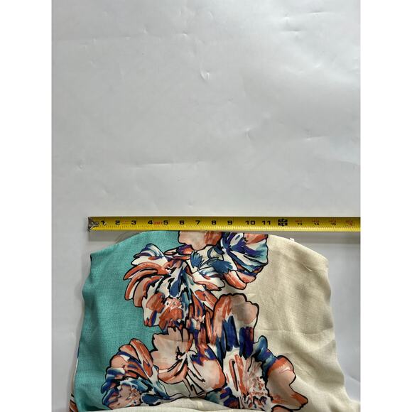 BCBG Floral Beach Strapless Maxi Dress Womens Sz 2 Vacation Coastal Fairy Whimsy - Picture 5 of 14